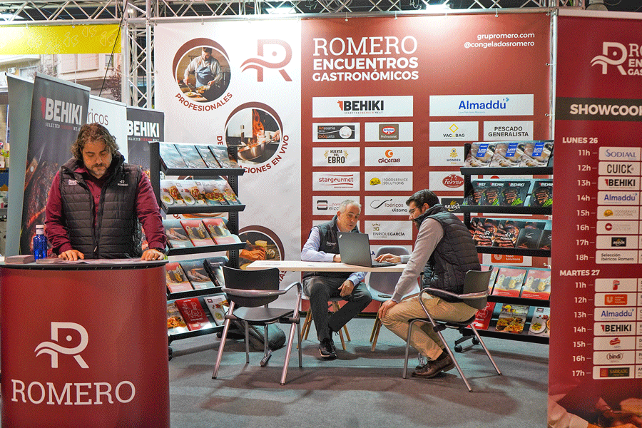 Estand de l'empresa Romero a la fira de distribució alimentària