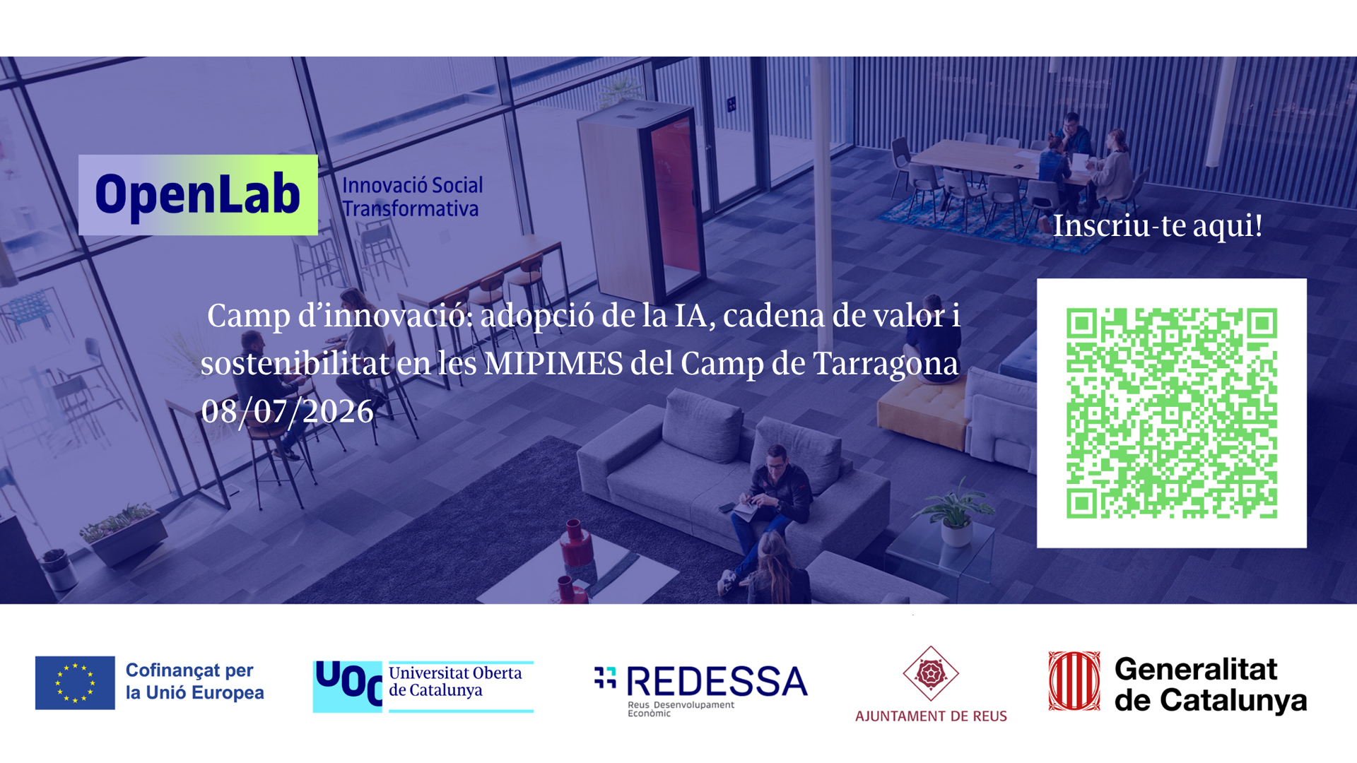 Camp d’Innovació “Adopció de la IA, cadena de valor i sostenibilitat en les MIPIMES del Camp de Tarragona”