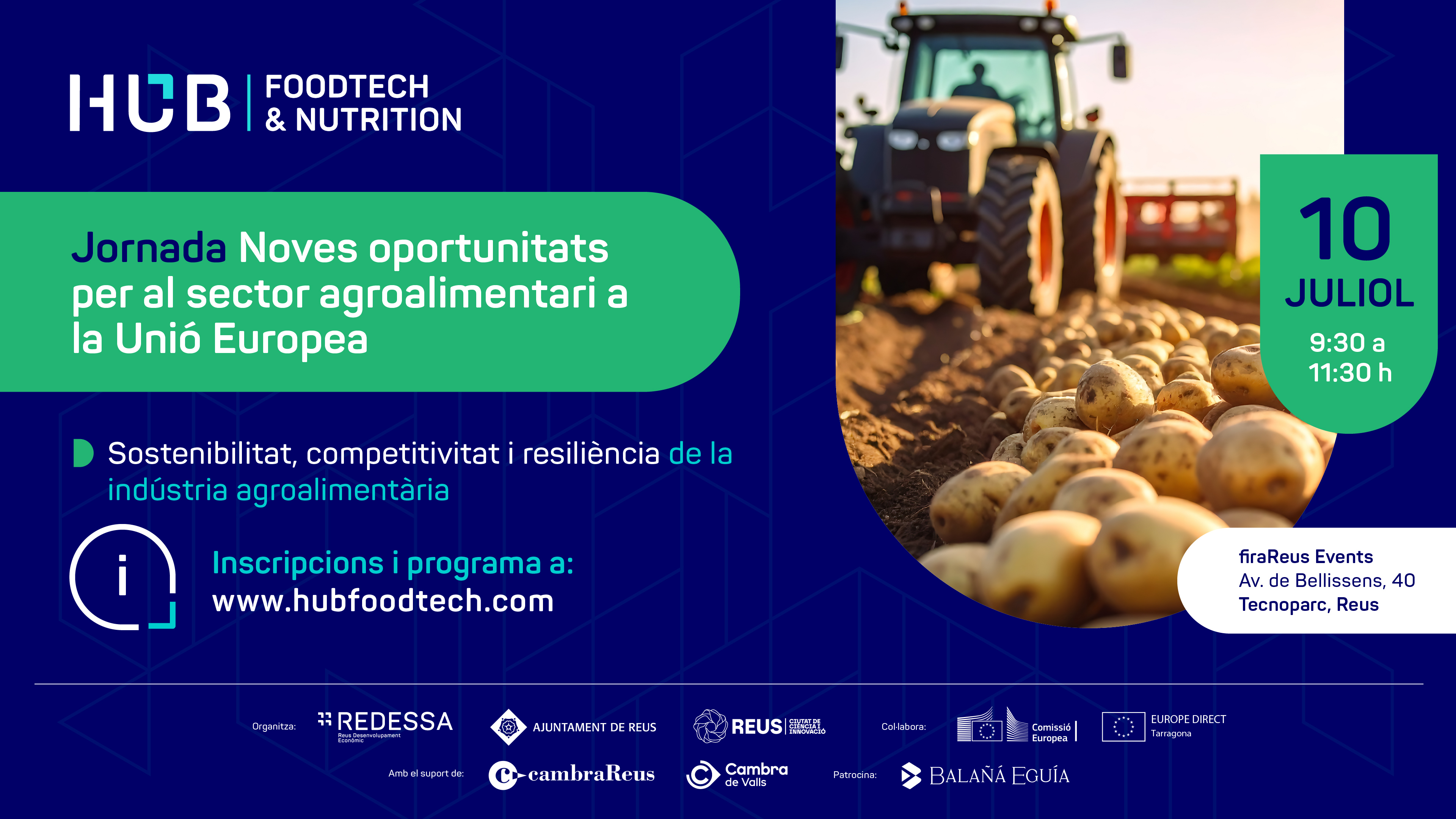 Jornada “Noves oportunitats per al sector agroalimentari a la Unió Europea”